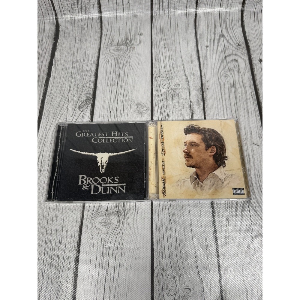 Country Music CD Lot - Morgan Wallen (2-CD Double Album) & Brooks & Dunn